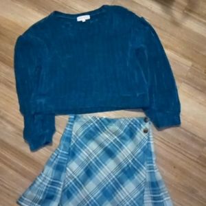 New without tags kensie girl crop sweater skirt